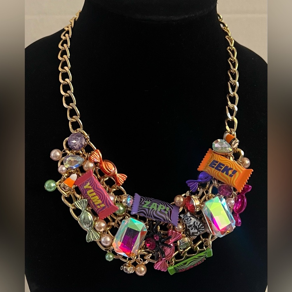 Betsey Johnson Bracelet & Necklace Set Multicolor Candy Charm - Picture 11 of 16